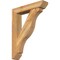 Ekena Millwork Funston Slat Rough Sawn Bracket w/ Offset Brace, Western Red Cedar, 6"W x 28"D x 36"H BKT0604X28X36FST06RWR - alternate 1